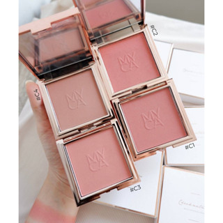 MYCA CHEEKNATURE POWDER BLUSH บลัชออน myca ไมก้า ชีคเนเจอร์ พาวเดอร์ บลัช เนื้อชิมเมอร์