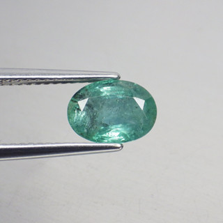 พลอย มรกต เอมเมอรัล ดิบ ธรรมชาติ แท้ ( Unheated Natural Emerald ) หนัก 1.57 กะรัต