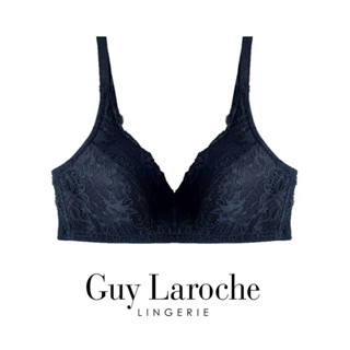 Guy Laroche Lingerie เสือใน กีลาโรช Wireless Bra เสื้อชั้นใน ลูกไม้ ไร้โครง รุ่น GB7R50 Smart Size Bra