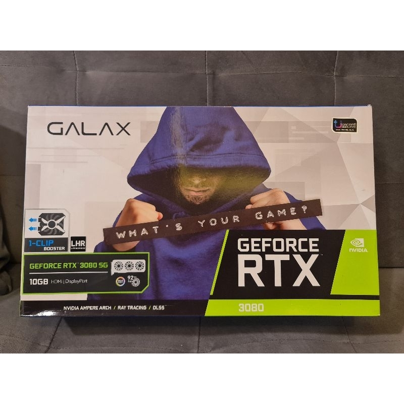 การ์ดจอ GALAX GeForce RTX™ 3080 SG 10GB GDDR6X(1-Click OC Feature)  มือสอง