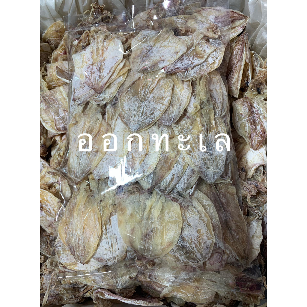 หมึกแห้ง 🦑 A6 คัดสวย 🦑 เนื้อแห้ง ขาวสวย ทำมาใหม่่ คัดพิเศษ ขนาดจะใหญ่กว่า A6 เล็กกว่า A5