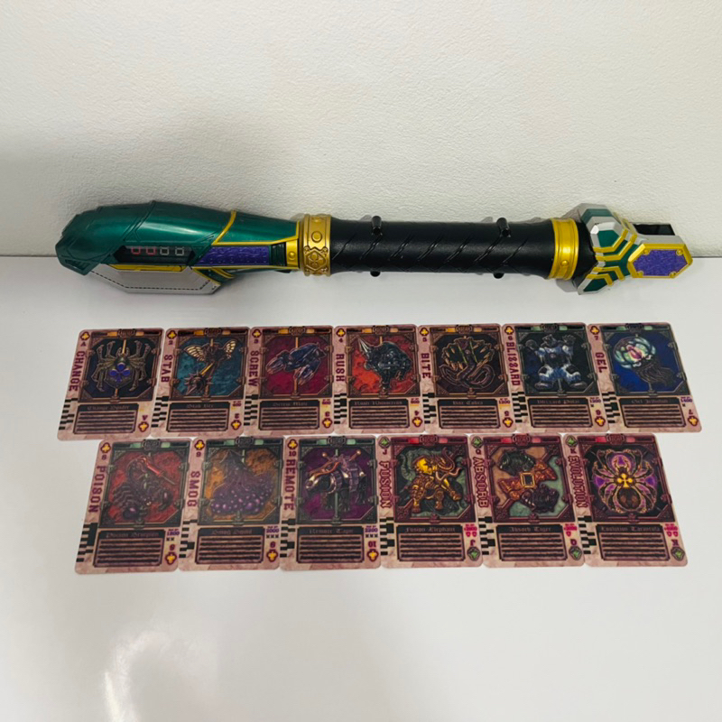 DX Leangle Rouzer มีหักตามรูป พร้อมการ์ด13ใบ (คฑาเรนเกล ของเล่น จากซีรี่ย์ มาสไรเดอร์ เบลด)