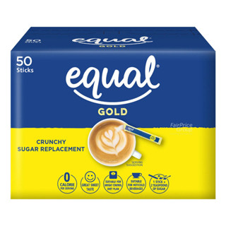 (50 ซอง) Equal Gold Zero Calorie Sweetener อิควล โกลด์ วัตถุให้ความหวานแทนน้ำตาล 40 กรัม