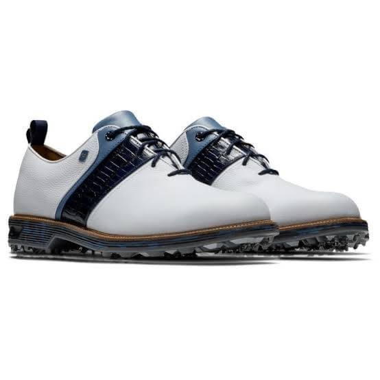 FootJoy Premiere Series Packard Extra Wide Men Golf Shoes สีขาว น้ำเงิน 54269 รองเท้ากอล์ฟสำหรับผู้ช