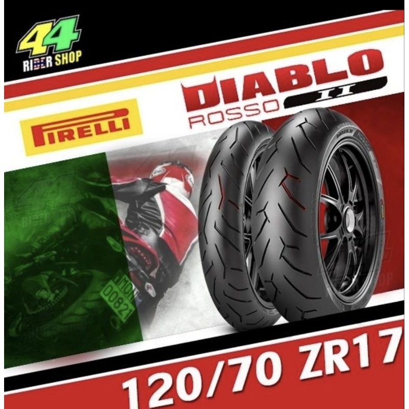 ยาง Pirelli Rosso ll Cbr500 Cbr650 Ninja 650 Z650 Zx6r Versys650 Z800 Z900 Er6n ยางบิ๊กไบค์ Bigbike