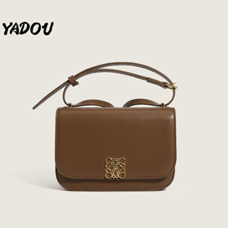 YADOU กระเป๋าสะพายไหล่พื้นผิวระดับไฮเอนด์เทรนด์ใหม่สีทึบวัสดุ PU แฟชั่นที่เรียบง่ายทุกการจับคู่กระเป๋าสี่เหลี่ยมขนาดเล็ก