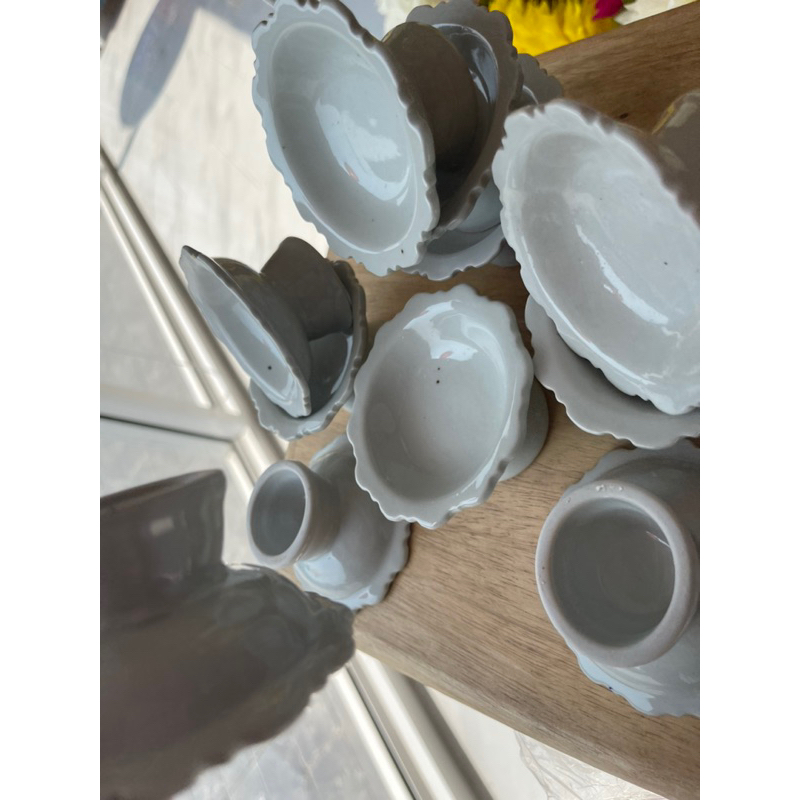 DG12- ❌รุ่นตำหนิ📍 งดดราม่า ❌พานเซรามิคขนาด 3 นิ้วรุ่นมีรอยจุดดำใหญ่เป็นตำหนิไม่ส่งผลต่อการใช้งาน - รูปที่ 5