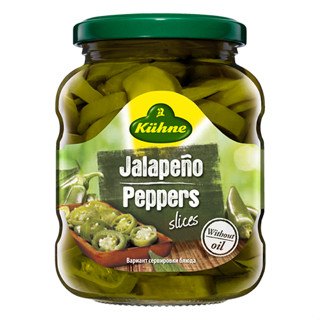 คูห์เน่ พริกฆาลาเปญโญดอง 370มล. - Jalapeno Peppers 370ml Kuhne brand