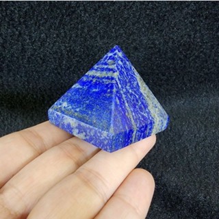 พีระมิดหินลาพิสลาซูลี ลาพิสลาซูลี หินลาพิสลาซูลี่(Lapis Lazuli)พีระมิด ปิรามิด สูง 3.9 ซม.กว้าง 4.2 ซม.หนา 4.2 ซม.