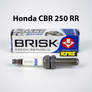 หัวเทียน BRISK X-Line 4 เขี้ยว แกนเงิน Honda CBR 250 RR Spark Plug (9X01ROC) รองรับทุกน้ำมัน Made in EU