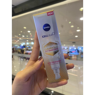 nivea luminous eye treatment ครีมรอบดวงตา ขนาด15ml ลบรอยดำรอบดวงตา