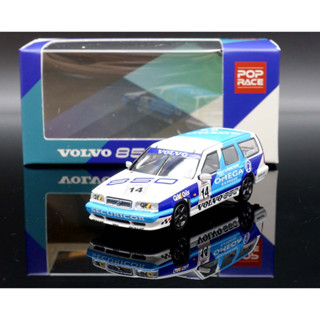 POP RACE 1/64 VOLVO 850 T-5R BTCC 1994 No.14 Diecast Scale Model Car