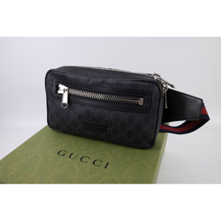 [ #B230105913 ]   [ 📣Used ]     G U C C I ….. GG Black Belt Bag   (2021)