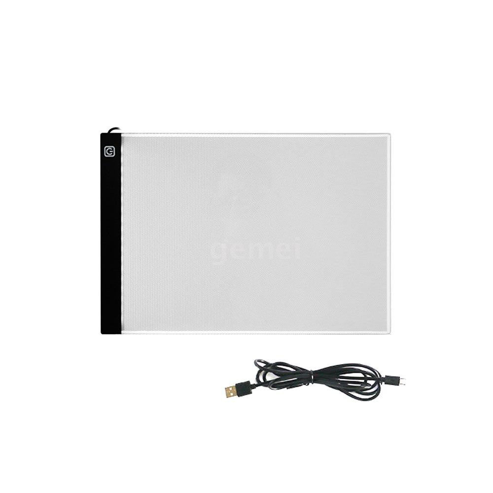 แผ่นกระดานวาดรูป A4 LED Light สำหรับ Computer PC Notebook