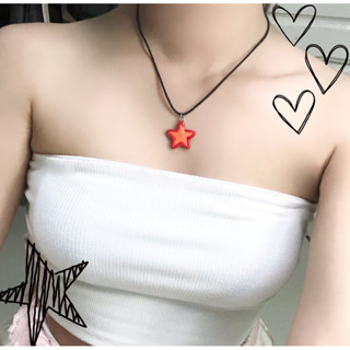 สร้อยเชือก star girl y2k | สร้อยy2k สดใส สไตล์ จี้ดาว  polymer clay สาวก y2k สร้อย handmade สร้อยจี้ polymer