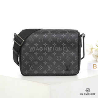 NEW LOUIS VUITTON DISTRICT PM ECLIPSE MONOGRAM CANVAS RHW MICROCHIP