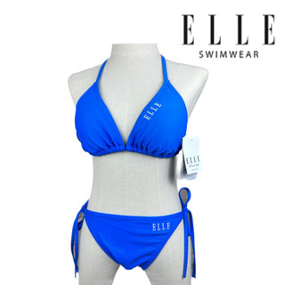 ชุดว่ายน้ำยี่ห้อ Elle แท้ 2ชิ้น bikini กัน UV ราคาเต็ม 2,xxx ผ้าหนาอย่างดี มีฟองน้ำซับใน