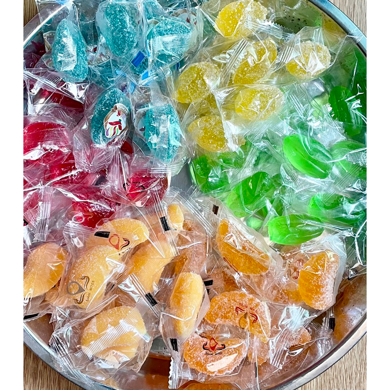 เยลลี่ผลไม้รวม กลิ่นผลไม้ ขายเป็นชิ้นๆ สั่งขั้นต่ำ 15 ชิ้นขึ้นไป