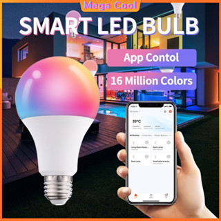 Smart Light Bulb E27 หลอดไฟอัจฉริยะ ปรับสีได้ 16 ล้านสี หรี่ไฟได้ ปรับระดับความสว่างได้