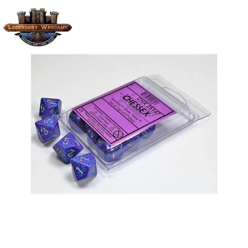 [พร้อมส่ง] CHESSEX:Silver Tetra DICE SET ลูกเต๋า