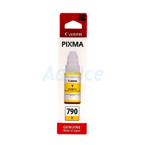 หมึกเติมแท้ CANON GI-790 Y For : Canon Pixma G1000 / G2000 / G3000