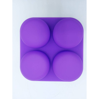 แม่พิมพ์สบู่ซิลิโคนวงกลม 4 ช่อง 70 กรัม