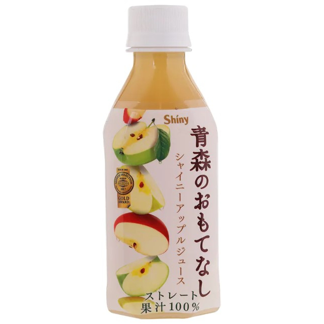 🌟พร้อมส่ง🌟Shiny Apple Juice Aomori No Omotenashi 280 ml. 6 bottles ไชนี่น้ำแอปเปิ้ลอาโอโมริ 280มล. 6