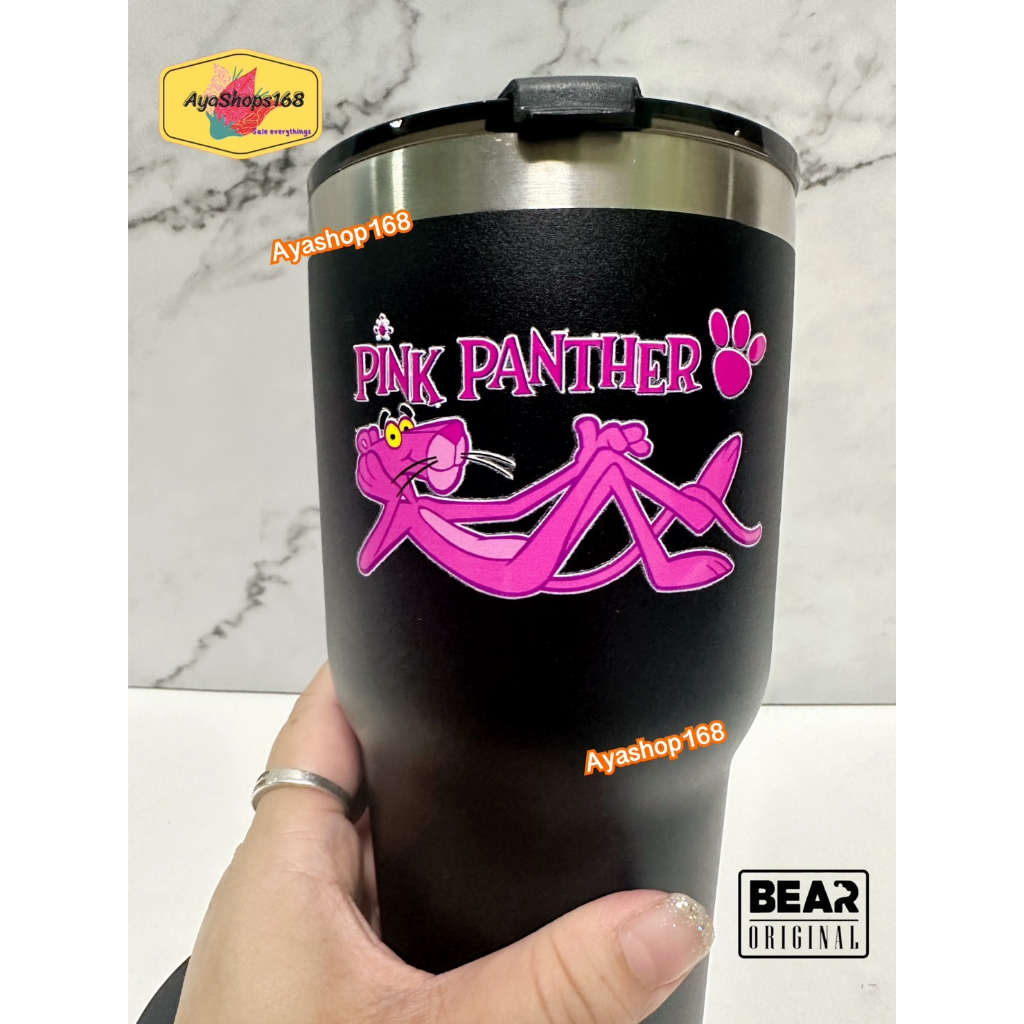 New!! แก้วเก็บความเย็น ลาย Pink panther