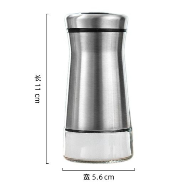 ขวดแก้วใส่เครื่องปรุง ฝาสแตนเลส ปรับระดับโรยได้ - รูปที่ 4