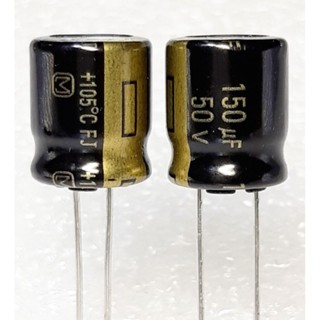 Panasonic FJ 150uf 50v 105° Capacitor ตัวเก็บประจุ คาปาซิเตอร์