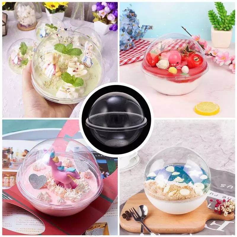ถ้วยกลมใส ขนาด 8.5 ซม. , 10.5 ซม. และ 12 ซม. ใส่ขนม เงิน ตุ๊กตา เยลลี่ ผลไม้แห้ง อื่นๆ