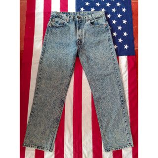 กางเกงยีนส์ มือสอง Levi’s [Size35-36] USA ทรงวินเทจ ผ้าหิมะ