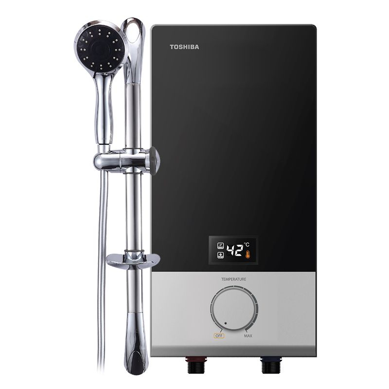 Toshiba เครื่องทำน้ำอุ่น 3800 วัตต์ LED รุ่น DSK38ES5KB สีดำ