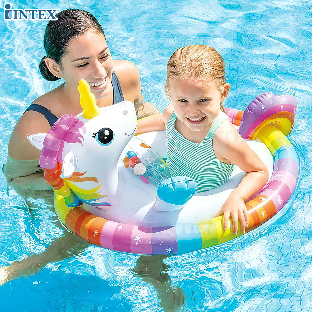 INTEX ห่วงยาง ห่วงยางเป่าลม ห่วงสอดขารูปสัตว์ See-Me-Sit Rider Inflatable Pool Floats - Assortment รุ่น 59570 คละลาย