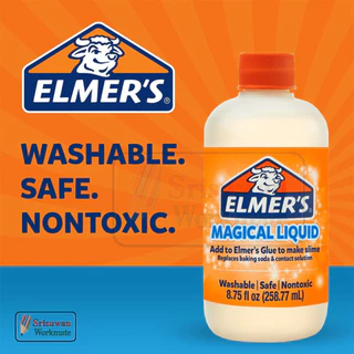 Elmer's Magical Liquid น้ำยาสไลม์ Non-Toxic เอลเมอร์เมจิกคัล ลิควิด เปลี่ยนกาวให้เป็น กาว สไลม์ ปลอดภัยไร้าสารพิษ elmer