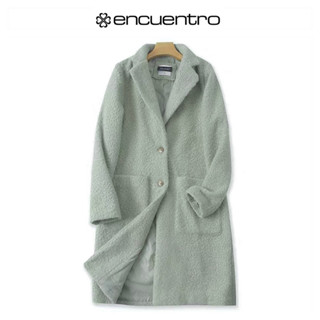 เสื้อโค้ท OVERCOAT โค้ทวูลกันหนาว โค้ทยาว ขนาด EXTRA SIZE ❄️แบรนด์✨ENCUENTRO ✨UK แท้💯% (WY1030)