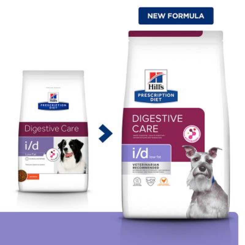 [1.5kg] Hill's Digestive care i/d Low Fat อาหารสุนัข อาหารเม็ด ภาวะไขมันในเลือดสูง สูตรไขมันต่ำ 1.5 kg.