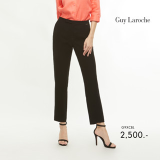 Guy Laroche กางเกงขาวยาว กาง﻿เ﻿กงผู้หญิง  Business Super B Pants : Low waisted Slim Pants : (G9XCBL)