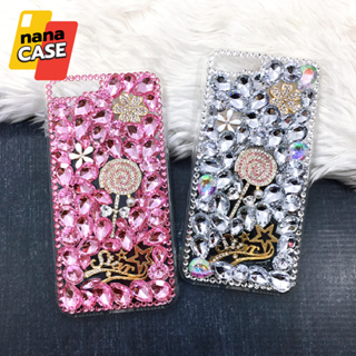 เคสวีโว่/Vivo  Y21 Y22 Y12/Y17 V23 V27 เคสมือถือคริสตัลหรูหรา ขอบนิ่มใสประดับเพชรอะไหล่อมยิ้ม candy