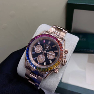 นาฬิกาข้อมือ ROLEX  งาน ออริ Size 40mm ระบบ ถ่าน ปุ่มข้างข้าง ใช้จับเวลา