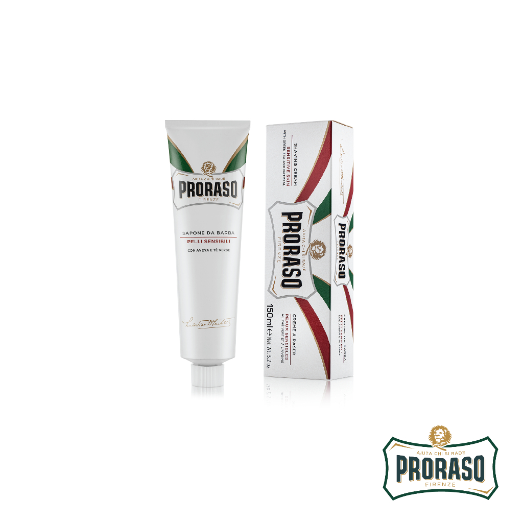 (400621) Proraso Shaving Soap Jar Sensitive Skin 150ML โปรราโซ เชฟวิ่ง โซป จาร์ เซนซิทีฟ สกิน
