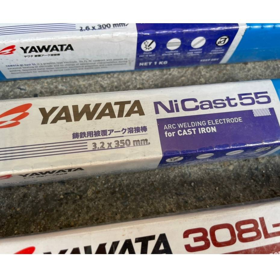 ลวดเชื่อม 2.6,3.2 Yawata สำหรับ สแตนเลส เหล็กหล่อ 308L-16 , Nicast55 ลวดเชื่อมไฟฟ้า