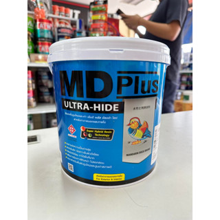 รองพื้นปูนใหม่และเก่า สูตรน้ำ สีขาว เอ็มดี พลัส อัลตร้า ไฮด์ เป็ดหงส์ ทีโอเอ TOA MD Plus ขนาด 3.5 ลิตร หรือ 1 แกลลอน