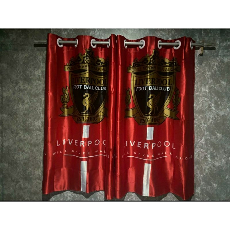 แนะนำ ผ้าม่าน ผ้าม่านลิเวอร์พูล⚽️กันแสงUV🌎ขนาดต่อผืน100×135Cm.ราคาต่อผืนไม่มีราว💥กันแสง80%🏡 ราคาพิเศษ มีเก็บเงินปลายทาง