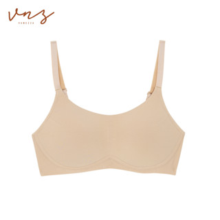 Wienna New Arrival  VNZ.VANEZZA เสื้อชั้นในไร้โครง Tencel BRA บราไร้โครง  DL1207 สีดำ เนื้อ ชมพู