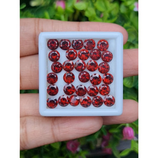 พลอย โรโดไลต์ การ์เน็ท Rhodolite Garnet 24.195 Cts. 31 เม็ด (Pcs.)