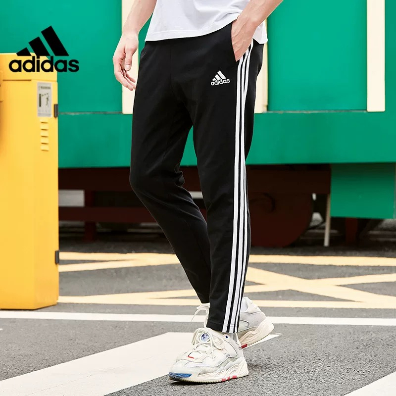Adidasบุรุษและสตรีกางเกงขายาวลำลองทรงหลวมระบายอากาศพร้อมกางเกงกระเป๋า