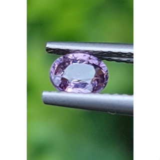 พลอย เพอเพิล แซฟไฟร์ สีม่วง Purple Sapphire ดิบ Unheated 0.45 กะรัต (Cts.)