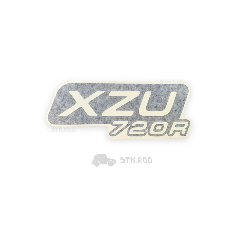 (ราคาต่อแผ่น) สติ๊กเกอร์ XZU720R ติดประตู ฮีโน่ ดูโท่ ของแท้ ป้ายบอกรุ่นรถ XZU ติดข้างรถ HINO DUTRO 