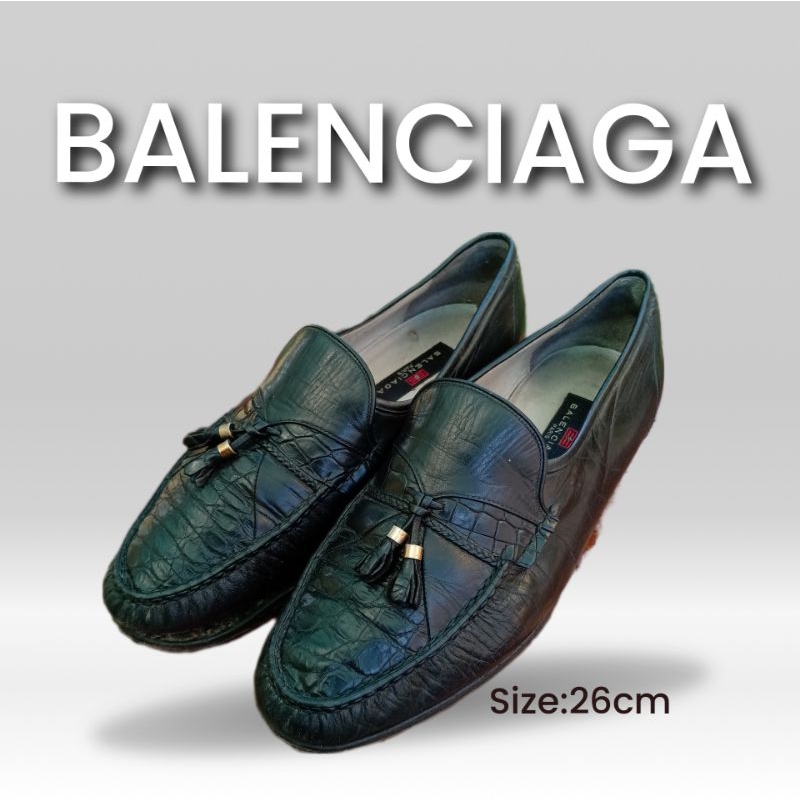 รองเท้าหนังBalenciagaแท้ออกช็อป(มือสอง)#ST02